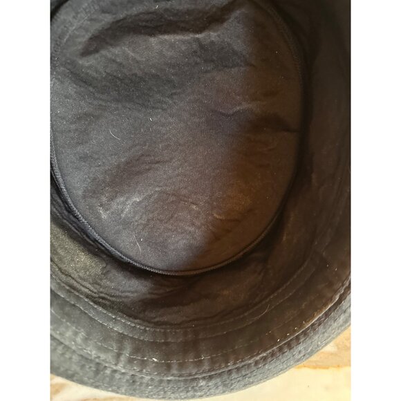 Black Horn Mens XL Canvas Pork Pie Hat 100% Cotton - Picture 6 of 6
